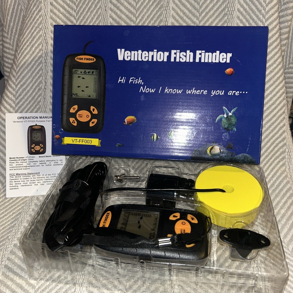 VENTERIOR VT-FF003 PORTABLE FISH FINDER New In Box